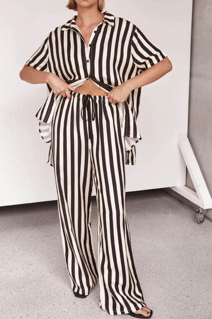 Striped Pants Set