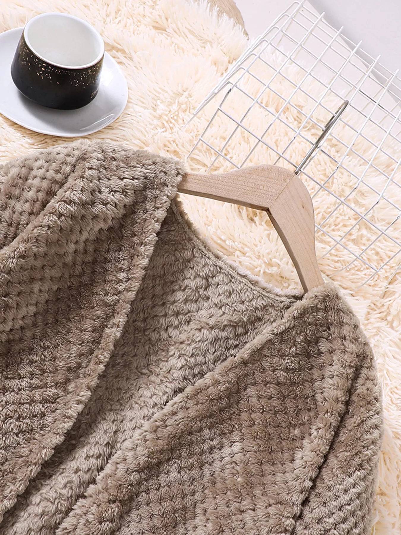 Children's Textured Sweater Dress Cardigan Set