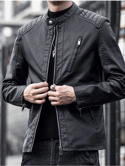 Men's Plus Size Zip Up Long Sleeve Jacket