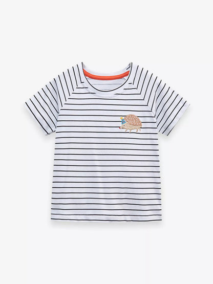 Children's Striped Crew Neck T-Shirt