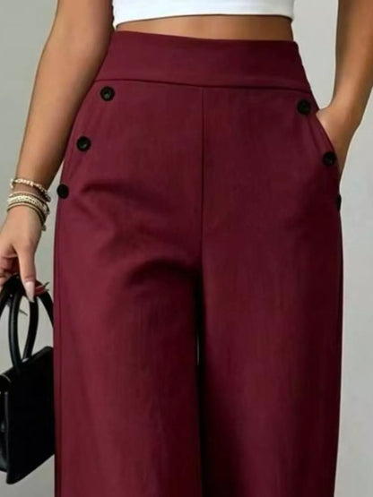High-Waisted Wide-Leg Pants