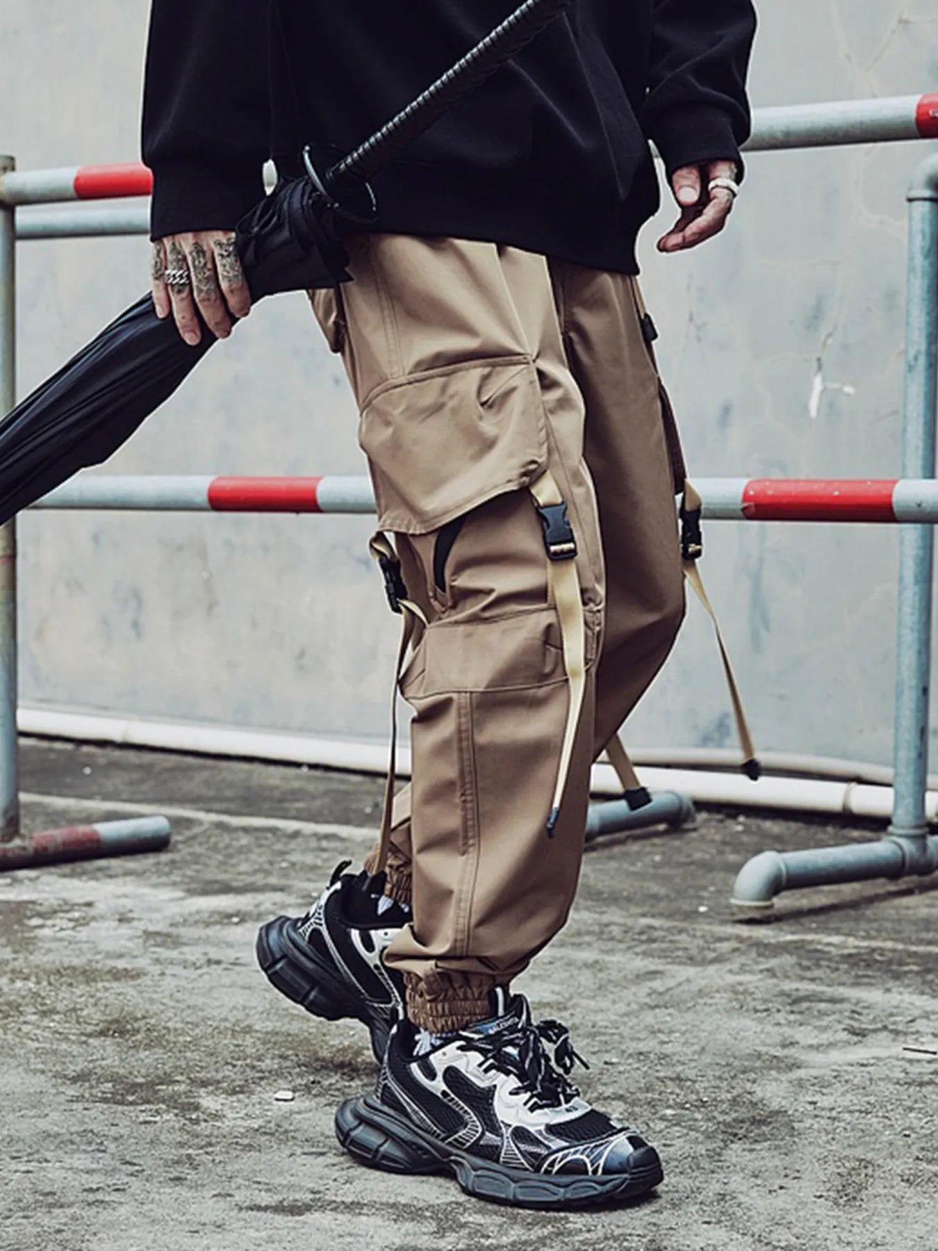 Men's Plus Size Loose Fit Cargo Pants