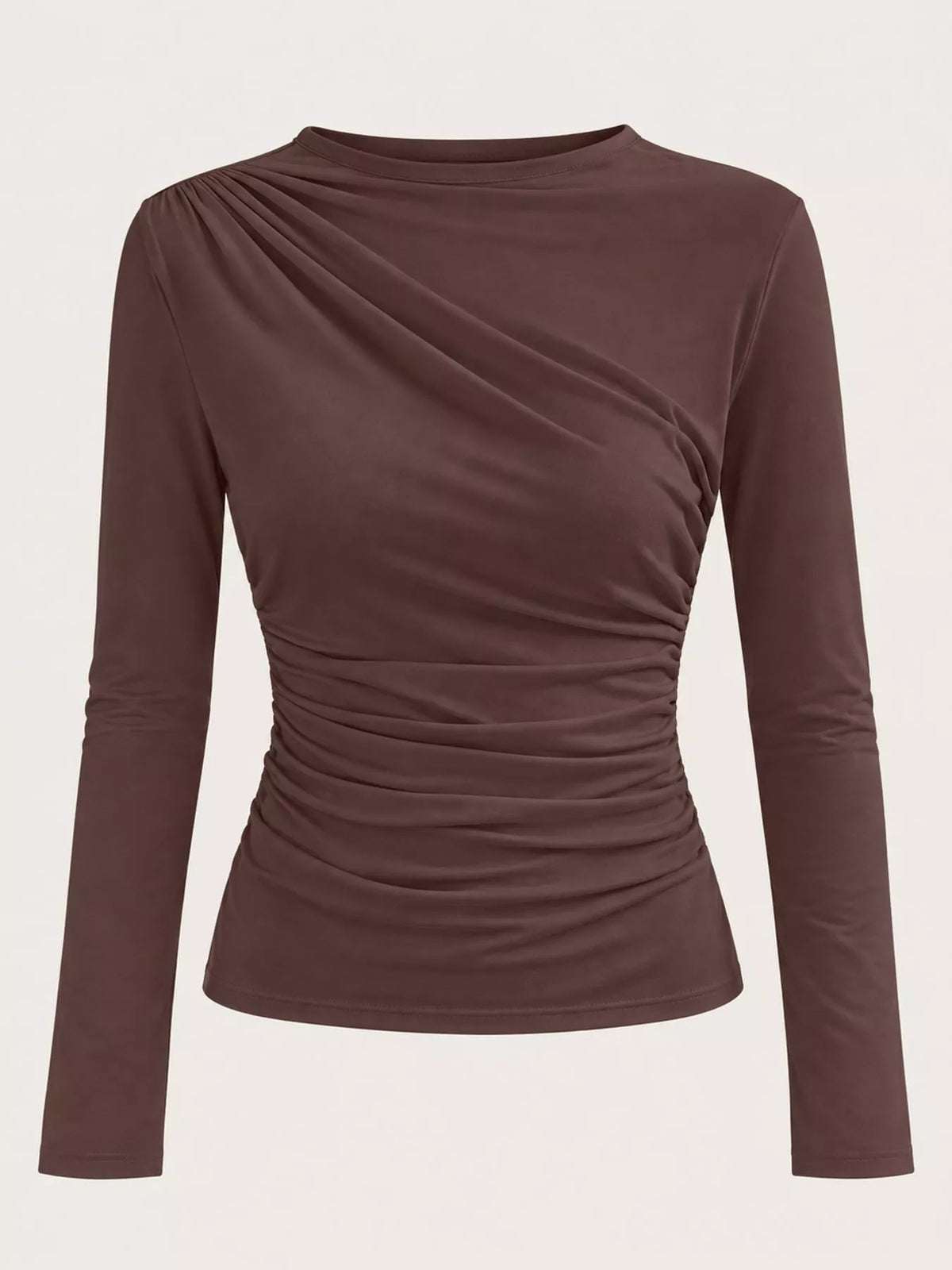 Ruched long sleeve T-shirt, view 19