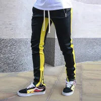 Men Contrast Color Sports Pants