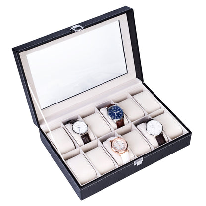 Top-level Opening Style Leather Watch Collection