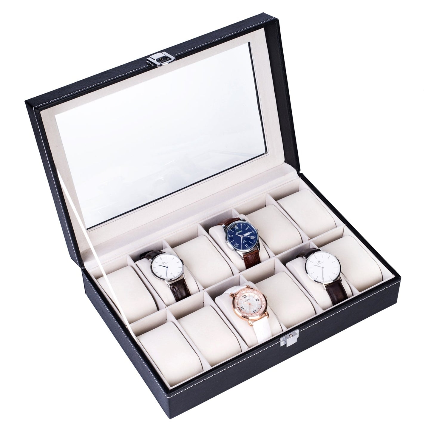 Top-level Opening Style Leather Watch Collection