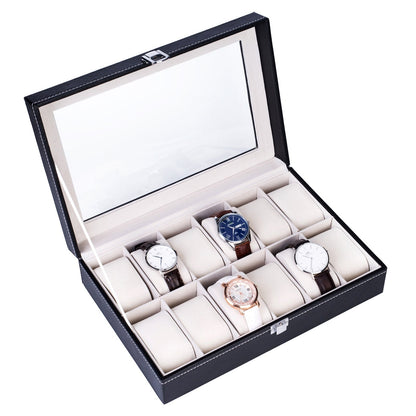 Top-level Opening Style Leather Watch Collection
