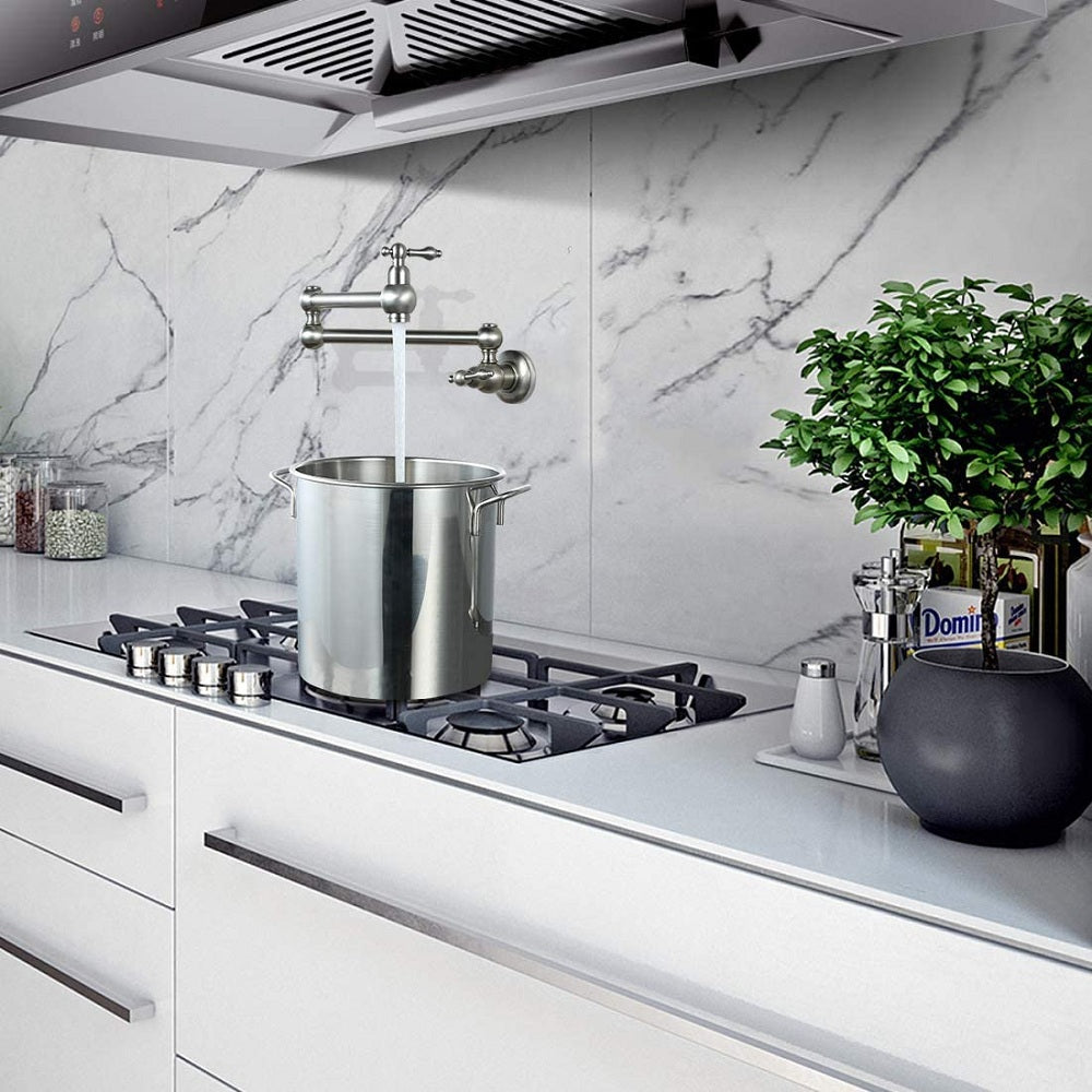Folding faucet  Pot Filler Faucet Wall Mount