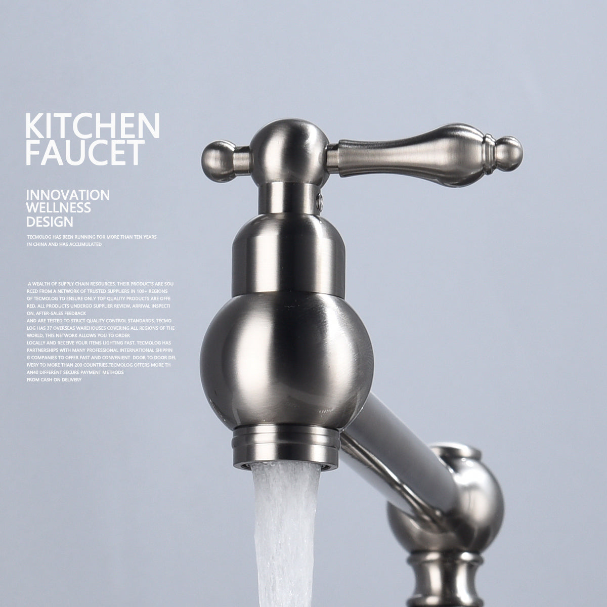 Folding faucet  Pot Filler Faucet Wall Mount