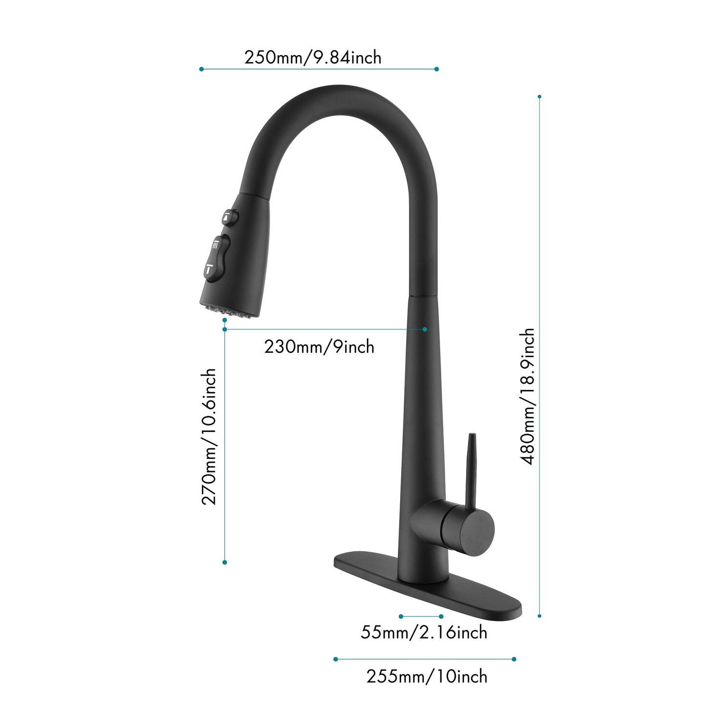 Kitchen Faucets with Pull Down Sprayer