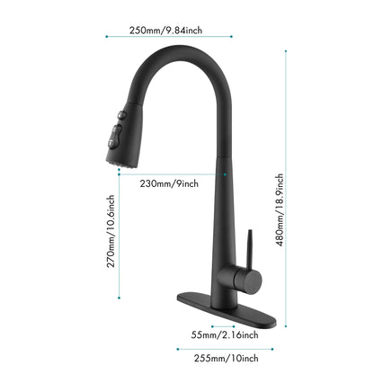 Kitchen Faucets with Pull Down Sprayer