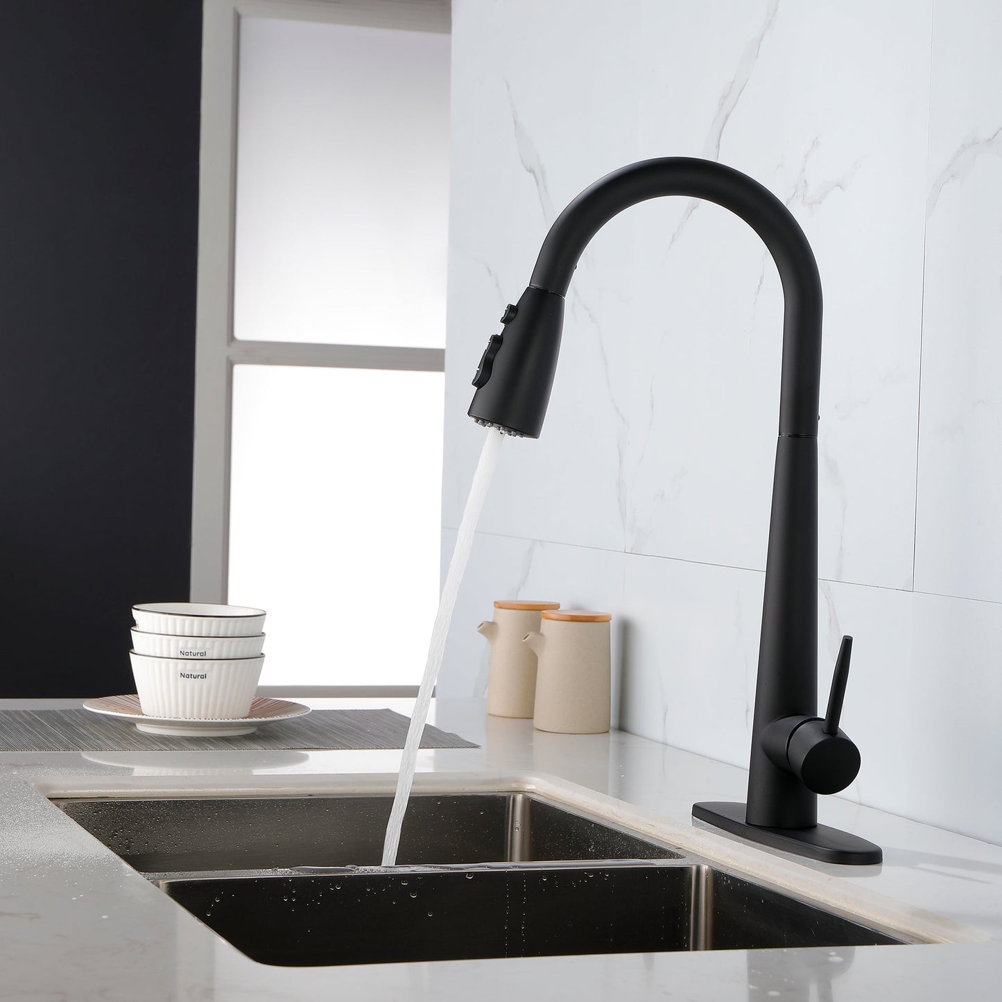 Kitchen Faucets with Pull Down Sprayer