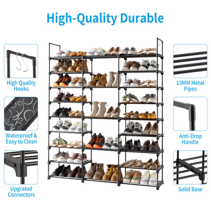 9 Tiers Shoe Rack Storage Organizer