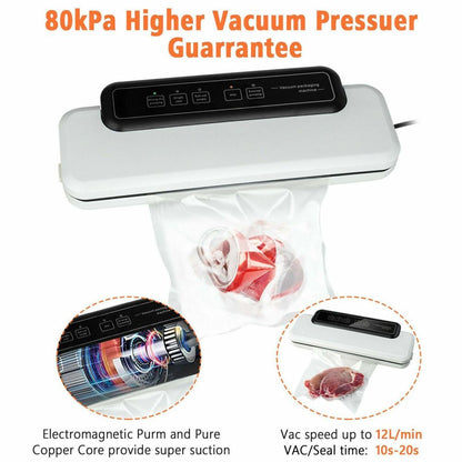 Automatic Food Vacuum Sealing Machine Household Preservation Sealer +Sealing Bag - MONLANE