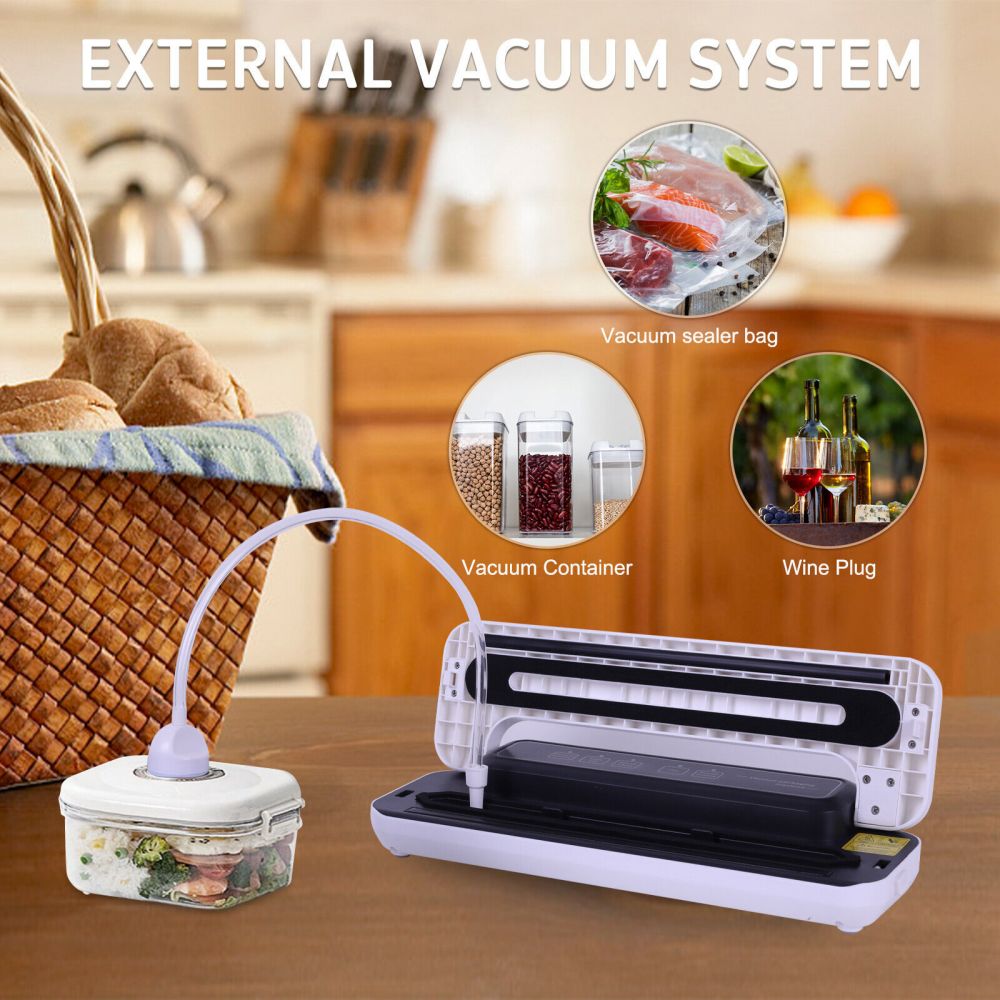 Automatic Food Vacuum Sealing Machine Household Preservation Sealer +Sealing Bag - MONLANE