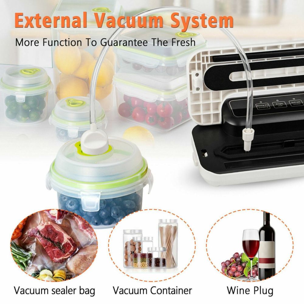 Automatic Food Vacuum Sealing Machine Household Preservation Sealer +Sealing Bag - MONLANE