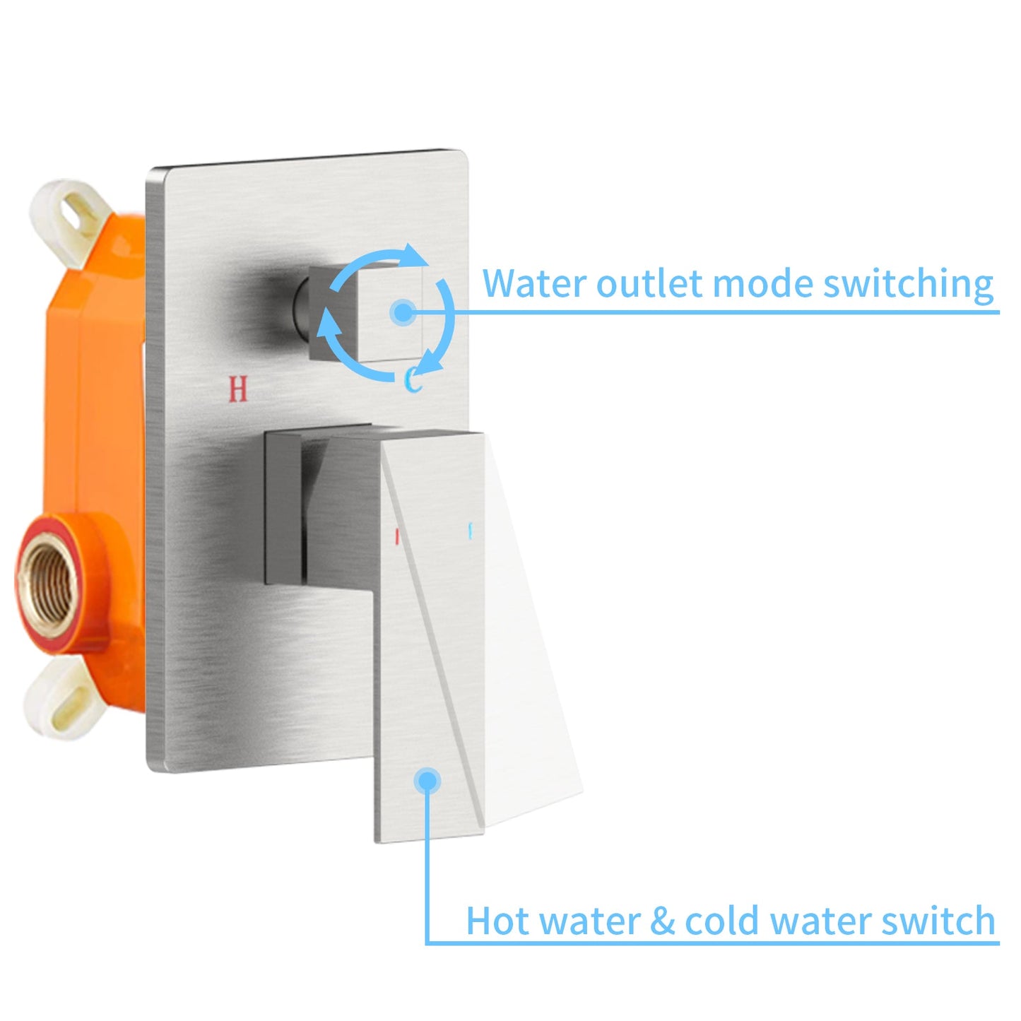 Shower System Shower Faucet Combo Set Wall Mounted
