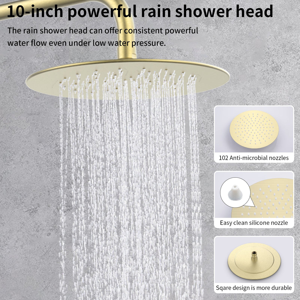 Shower System Shower Faucet Combo Set Wall Mounted