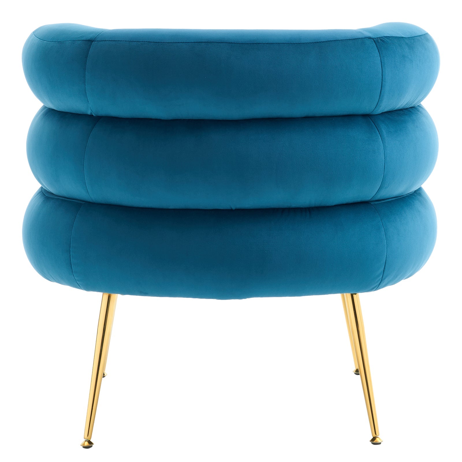 With Pedals Velvet Indoor Armchair Blue - MONLANE