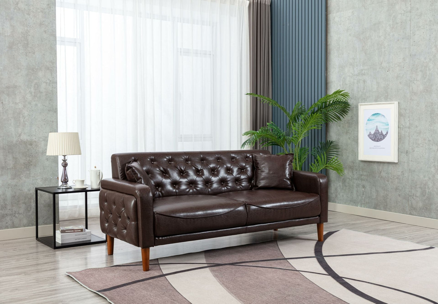 Luxury Leather Sponge Sofa