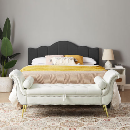 Upholstered Bedroom Lounge Ottoman