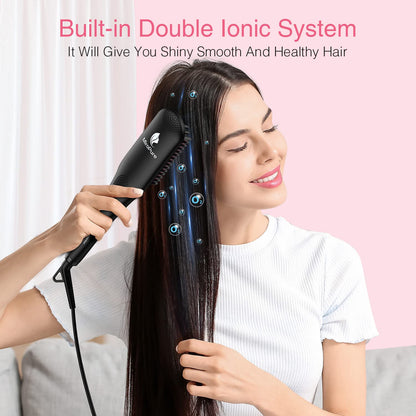 Enhanced Ceramic Hair Straightener Brush - MONLANE