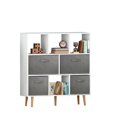 Arctic Aura: White Bookshelf