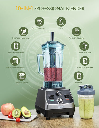 VEWIOR 2200W Countertop Blenders for Kitchen