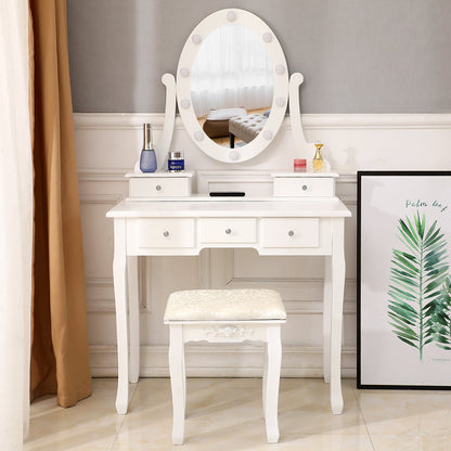 5 Drawer Dressing Table with Light