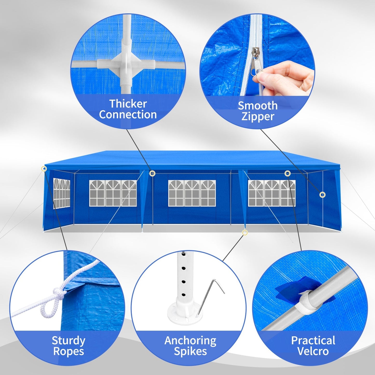 10'x30' Outdoor Party Tent 8 removable walls