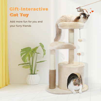 Cat Tower with Interactive Cat Toy