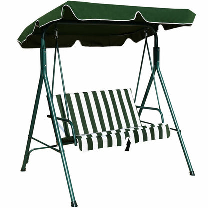 2-Seat Outdoor Swing Chair with awning