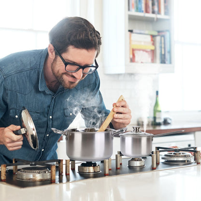 Stainless Steel Cookware Set Fast Even Heat