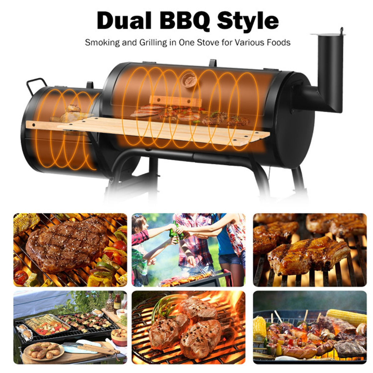 Outdoor Black BBQ Grill