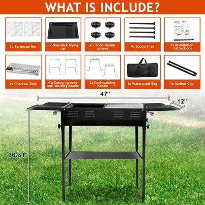 Portable Charcoal BBQ Grill