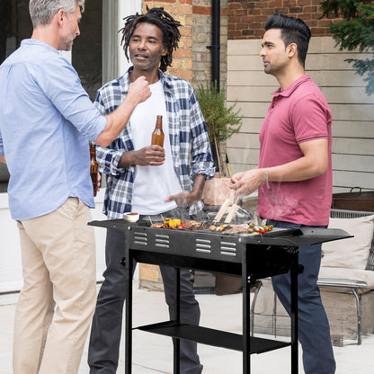 Portable Charcoal Grills for Outdoor BBQ, Foldable Kabob Barbecue Grill for Camping