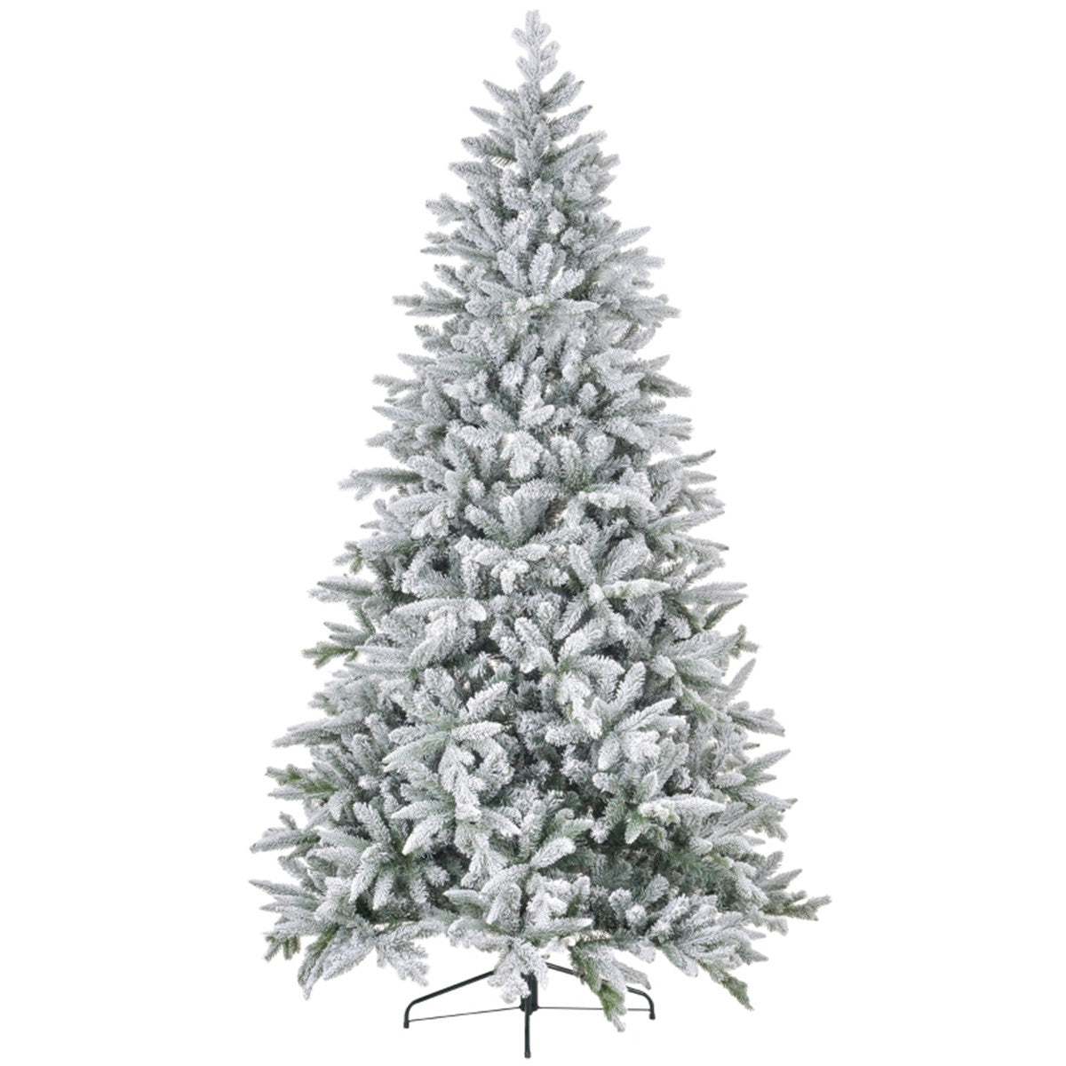 8 ft flocked Christmas tree, view 5