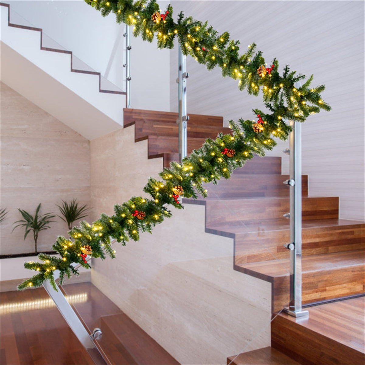 Christmas Garland with LED Lights