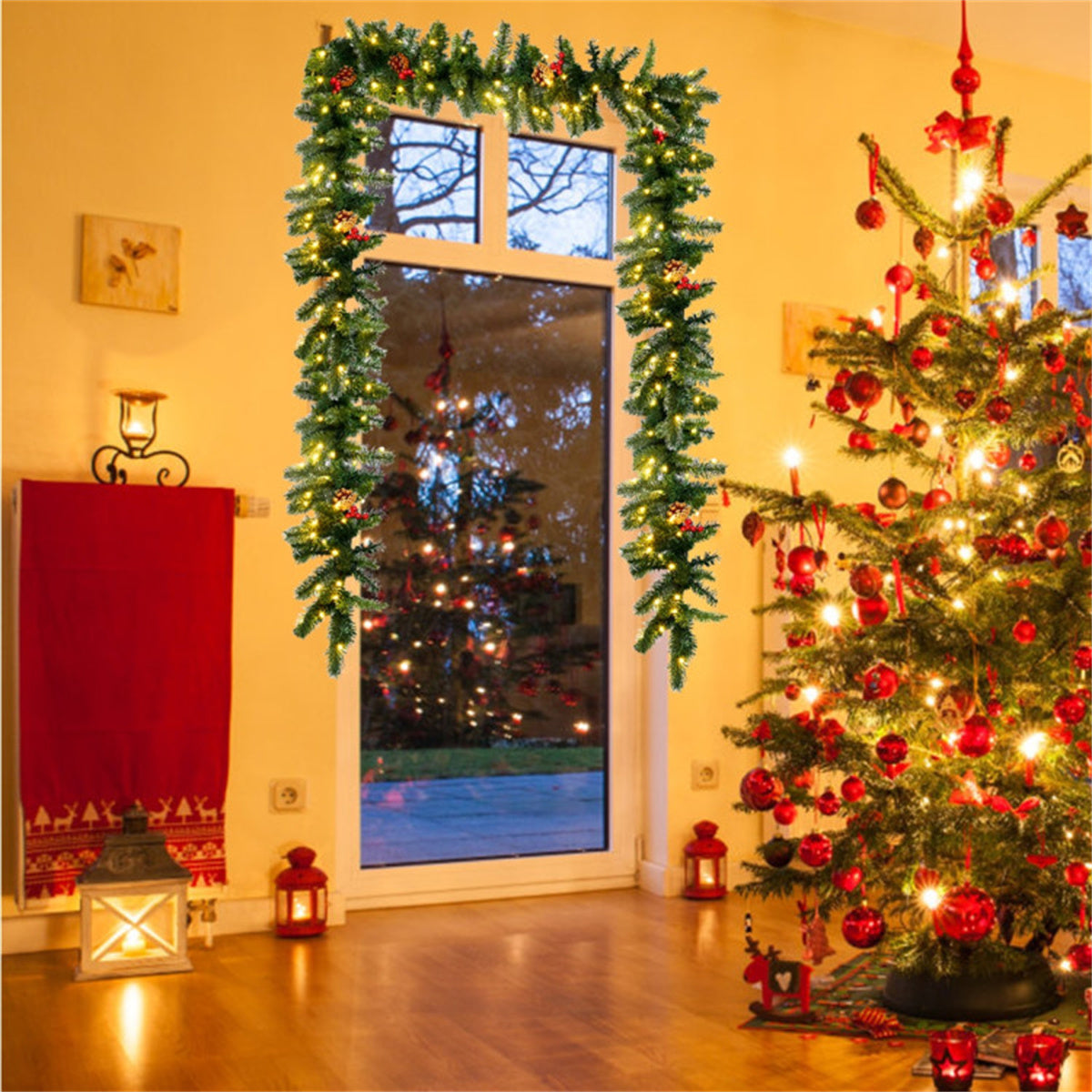 Christmas Garland with LED Lights