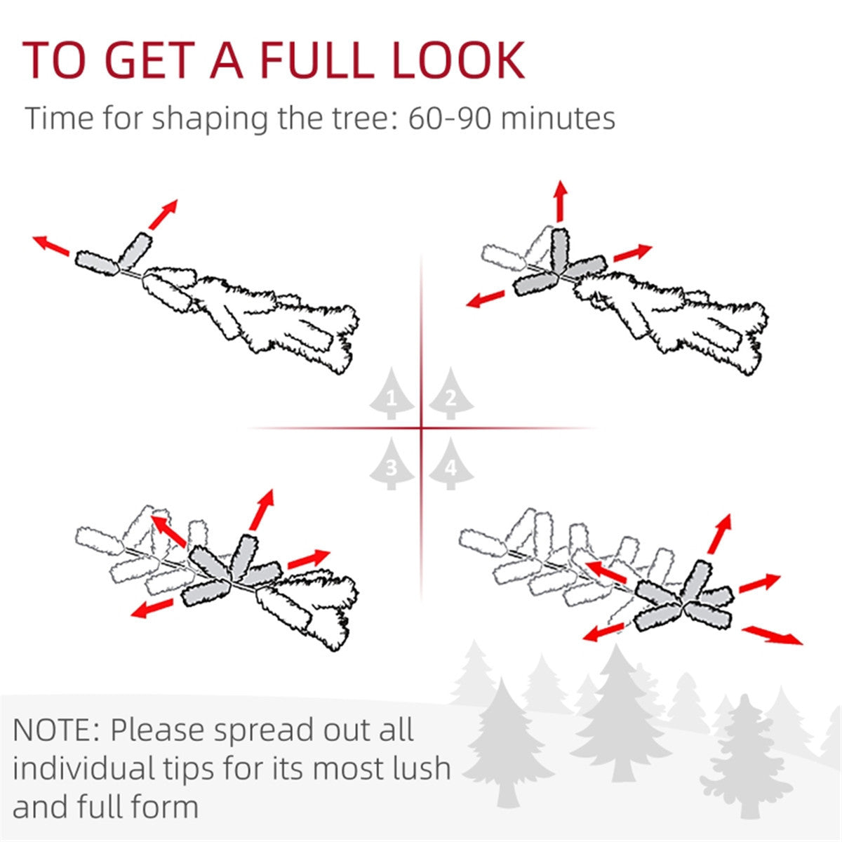 Snow flake Christmas Trees