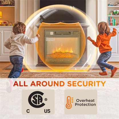 All-season electric fireplace, view 7