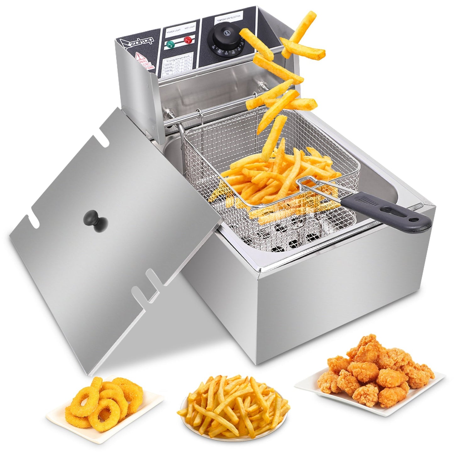 Stainless Steel Single Cylinder Electric Fryer