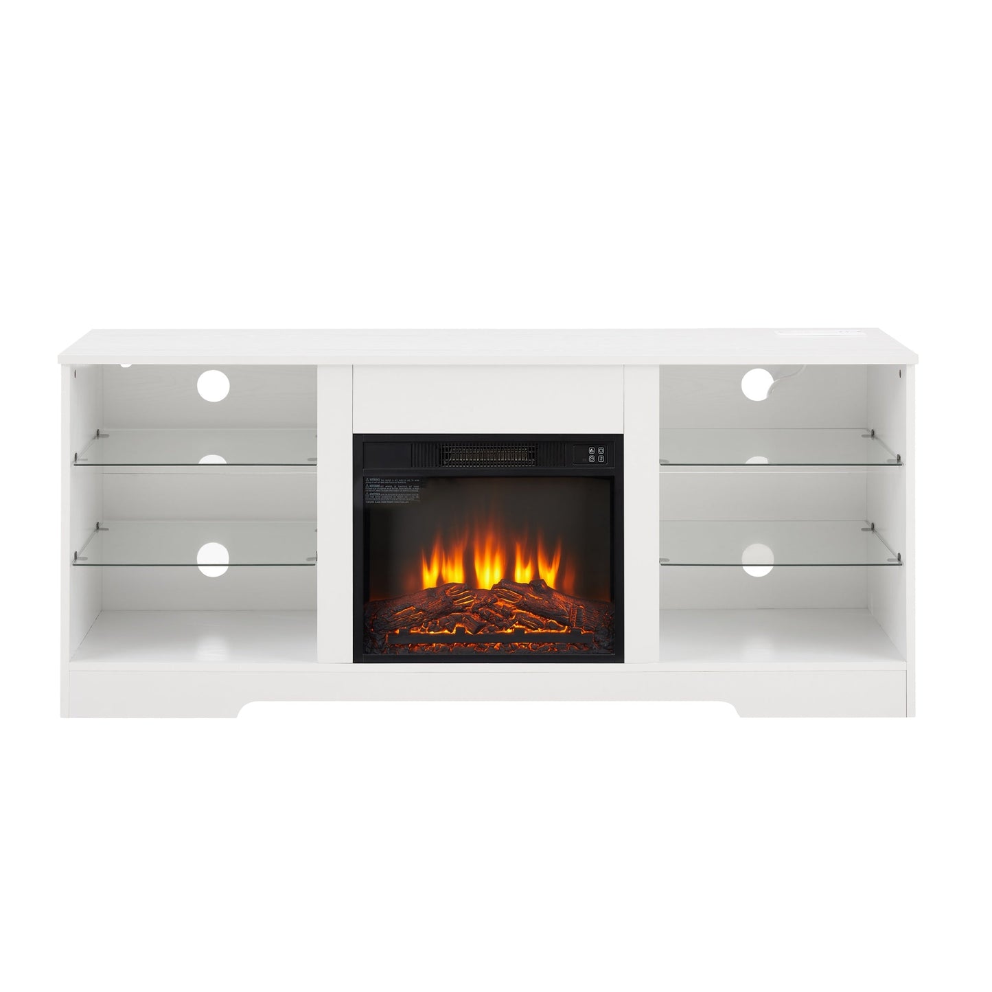 3D Fireplace TV Stand with LED Lights