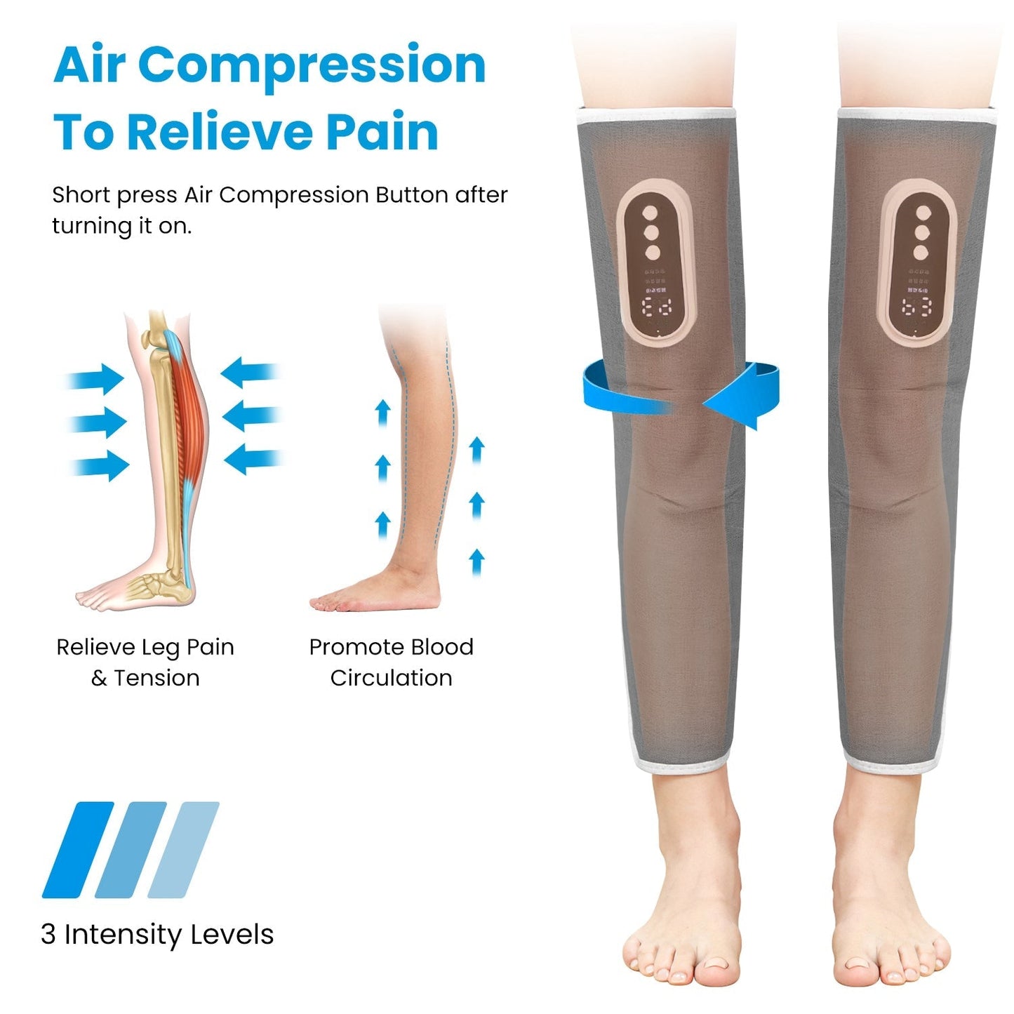 Cordless Air Compression Leg Massager