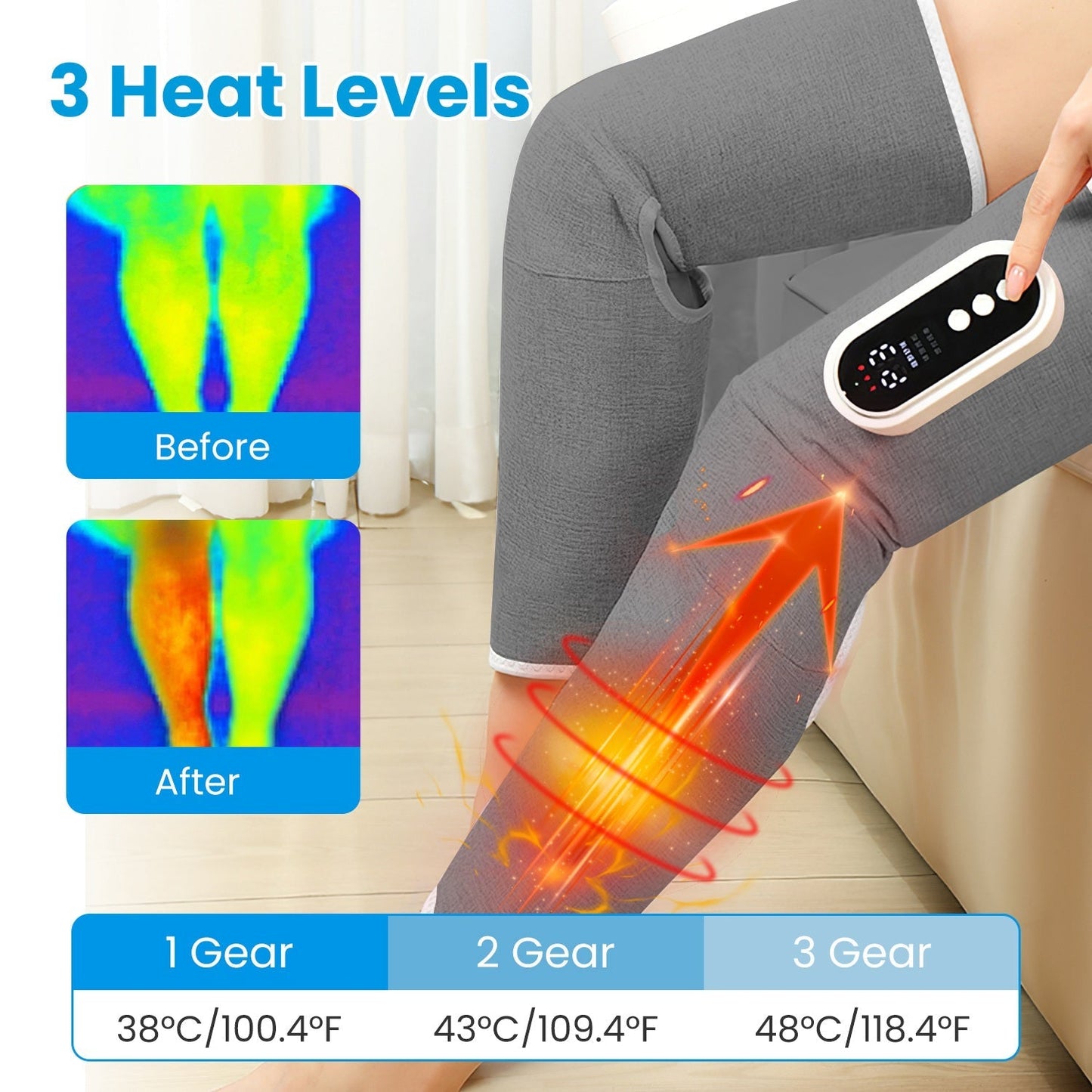 Cordless Air Compression Leg Massager