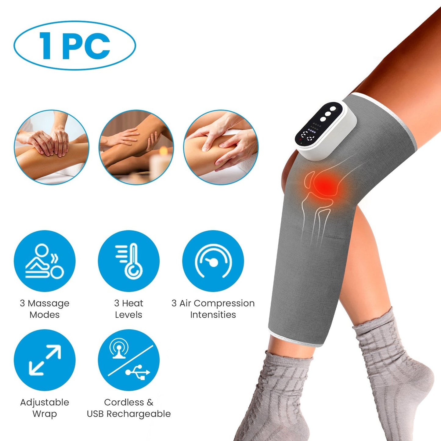 Cordless Air Compression Leg Massager