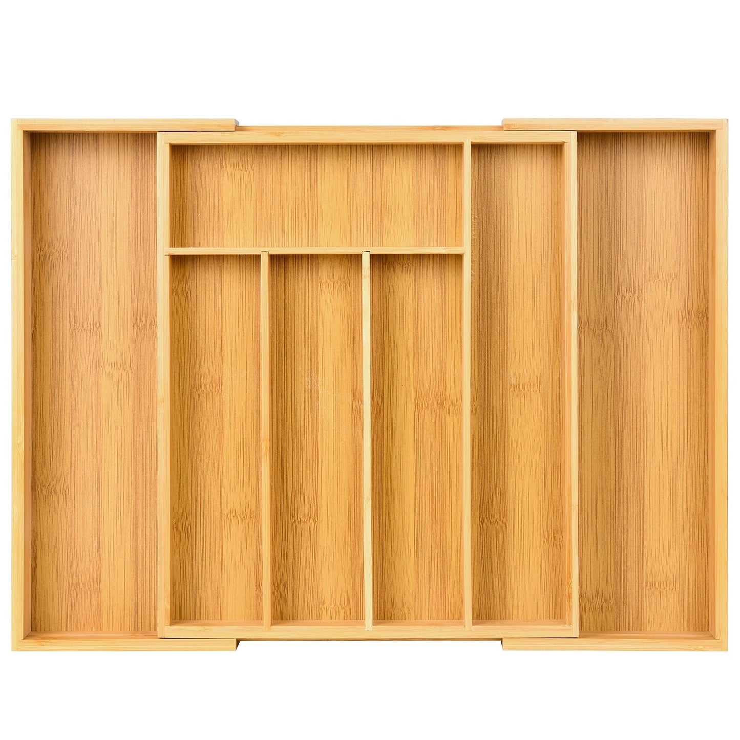 Expandable Bamboo Kitchen Drawer Organizer