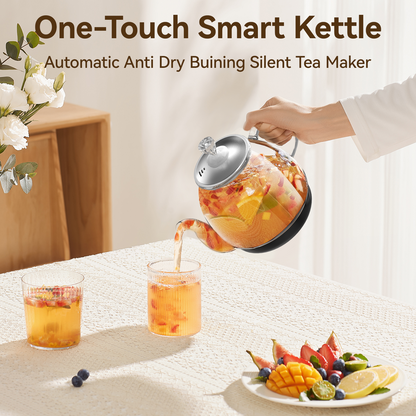 Compact Tea Maker Electric Glass Kettle