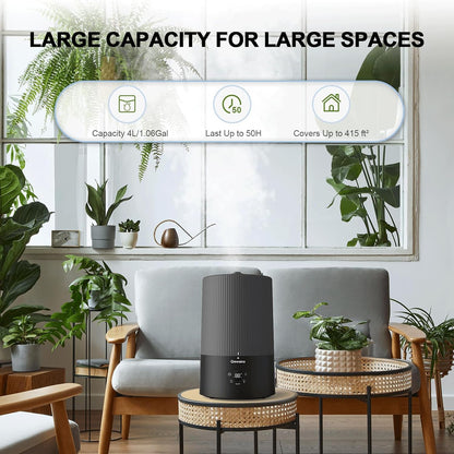 4L Top Fill Ultrasonic Cool Mist Humidifier