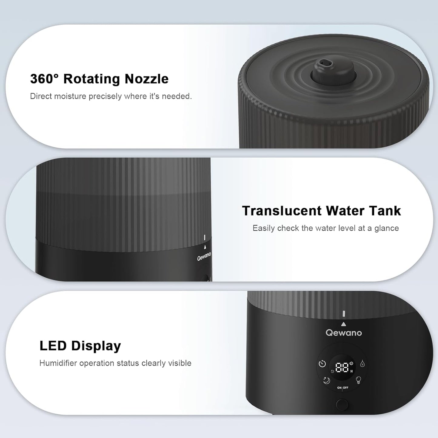 4L Top Fill Ultrasonic Cool Mist Humidifier